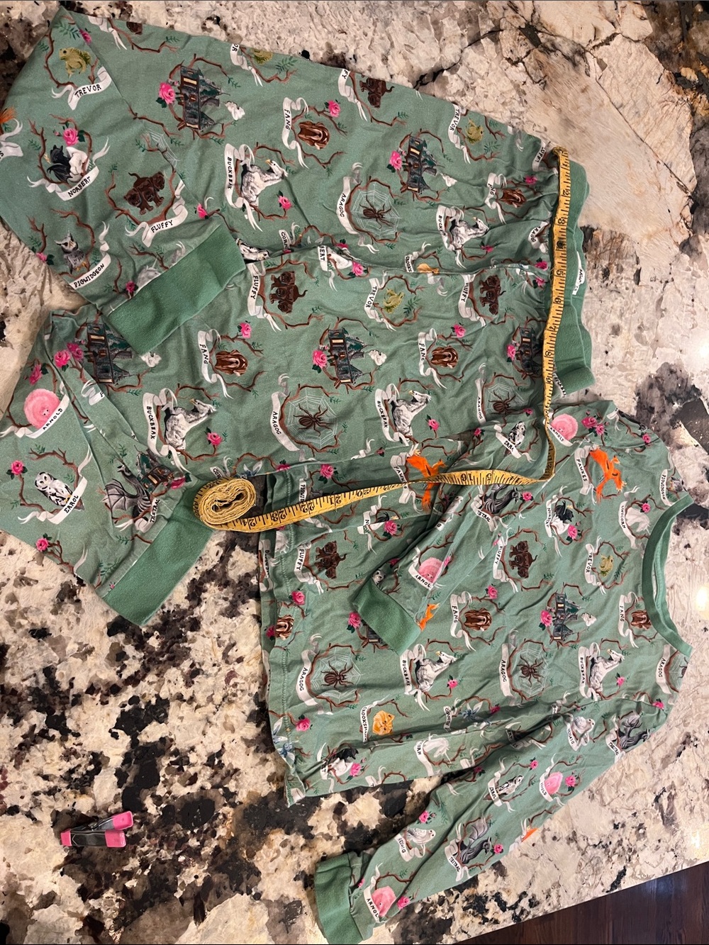 Green Harry Potter Print Pajama Set by Cath kids